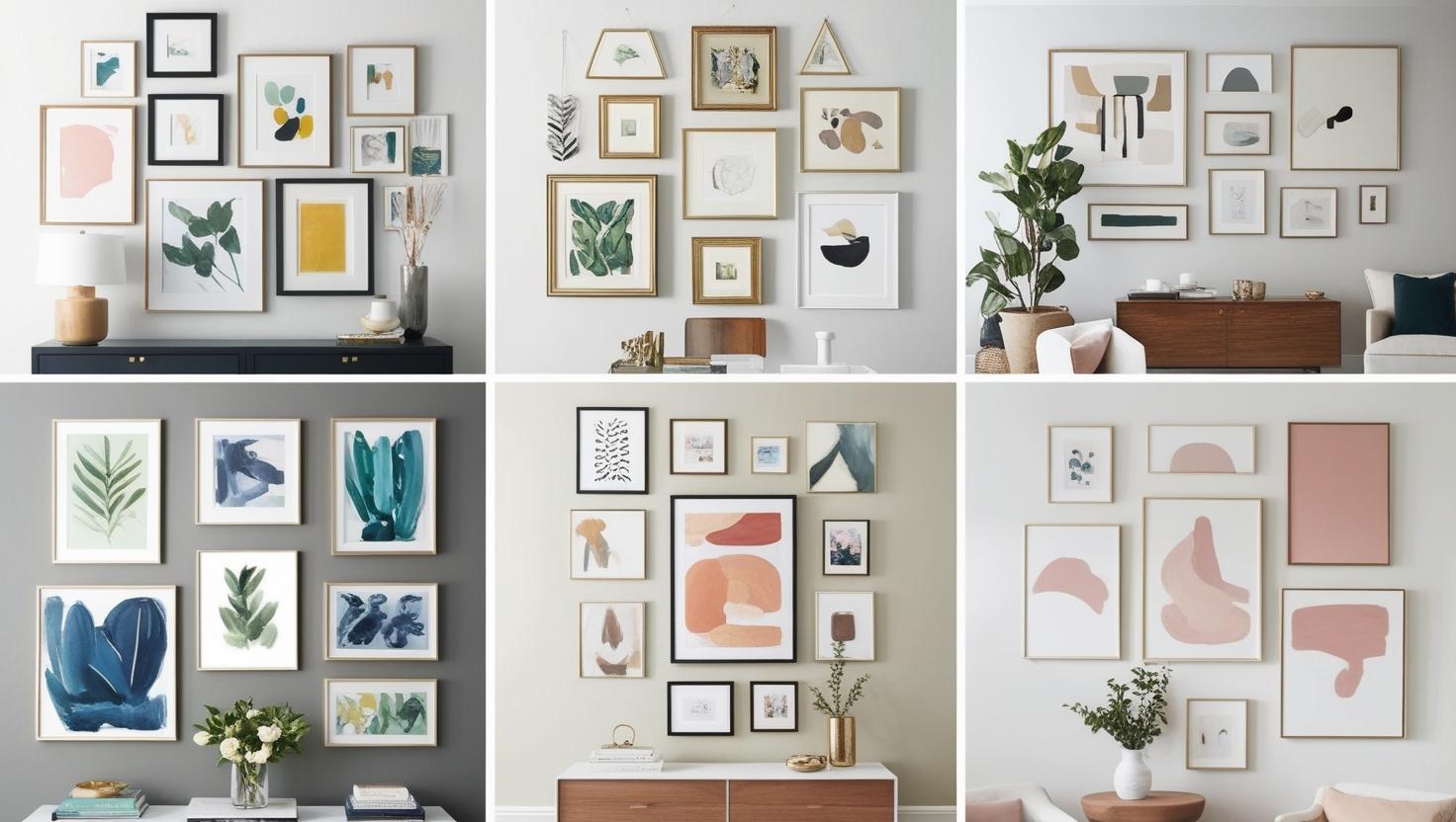 Gallery Wall Layout Ideas for Small and Large Spaces