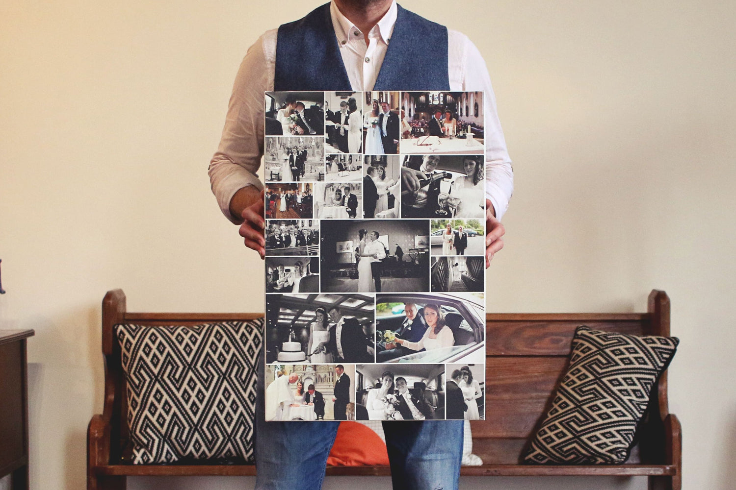 Wedding Collage on Canvas