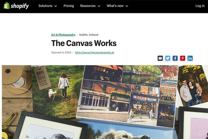 Shopify Success Story The Canvas Works