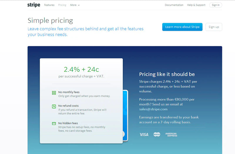 Stripe Pricing Ireland
