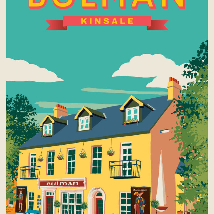 The Bulman Kinsale Vintage Style Travel Poster