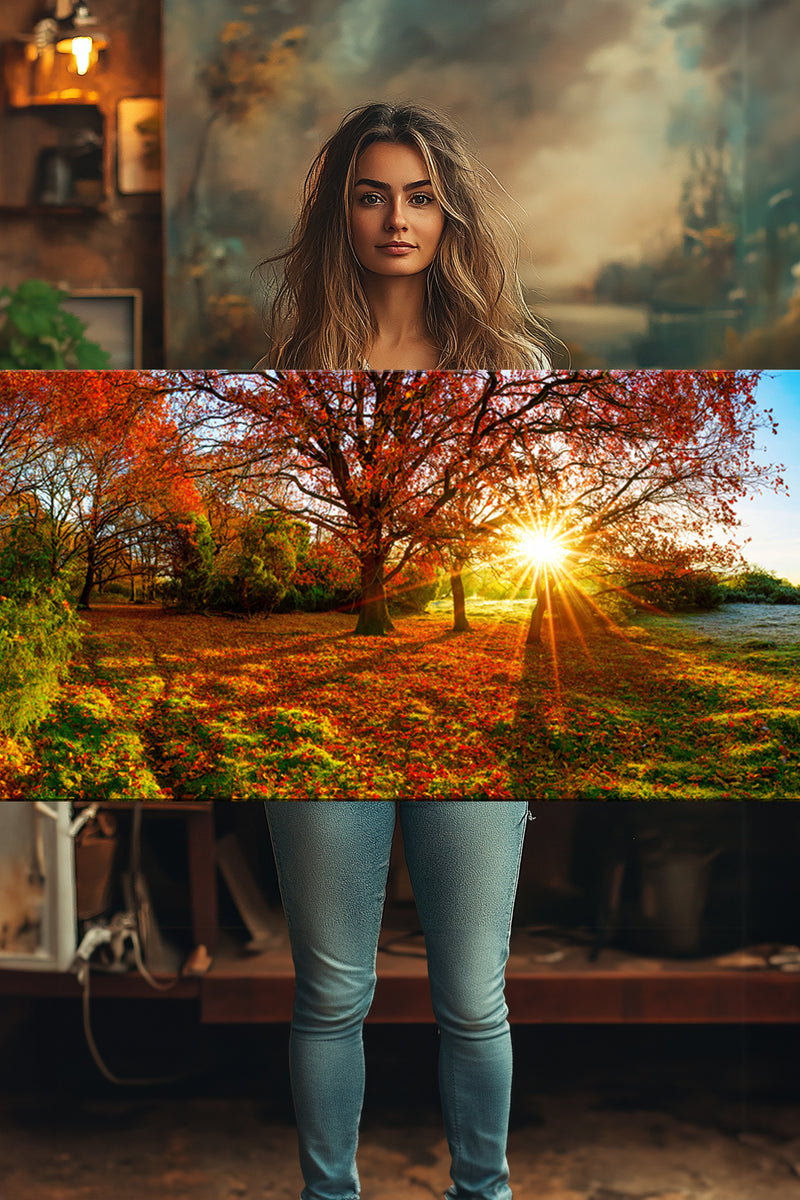 120x60cm panoramic photo on canvas