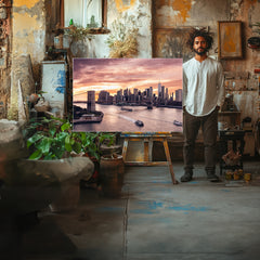 120x80cm photo on canvas