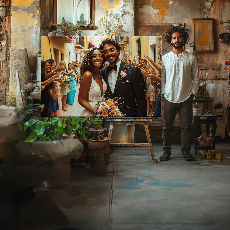 150x100cm photo on canvas