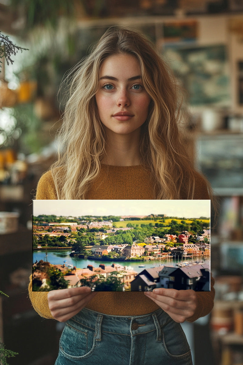 40x20cm panoramic photo on canvas