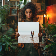 40x40cm square photo on canvas