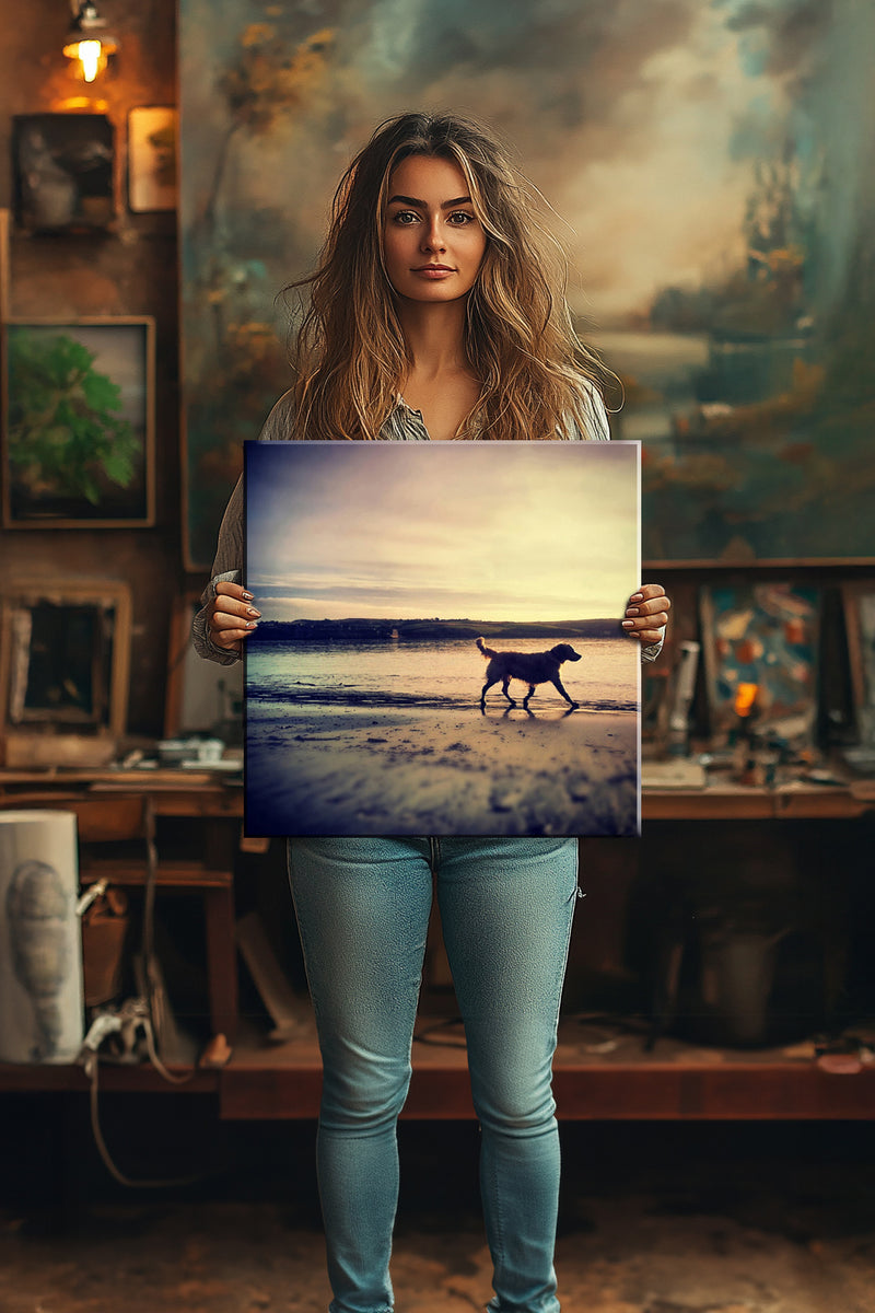 50x50cm square photo on canvas
