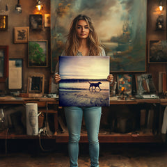 50x50cm square photo on canvas