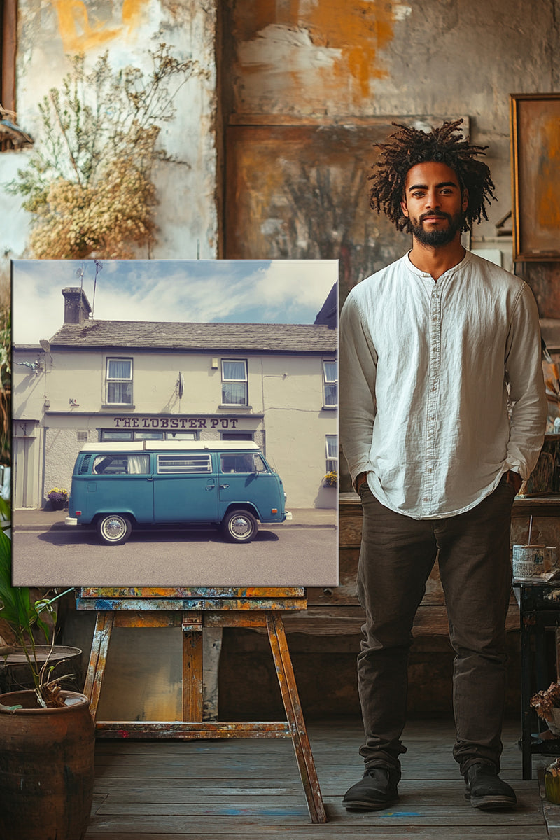 80x80cm square photo on canvas print