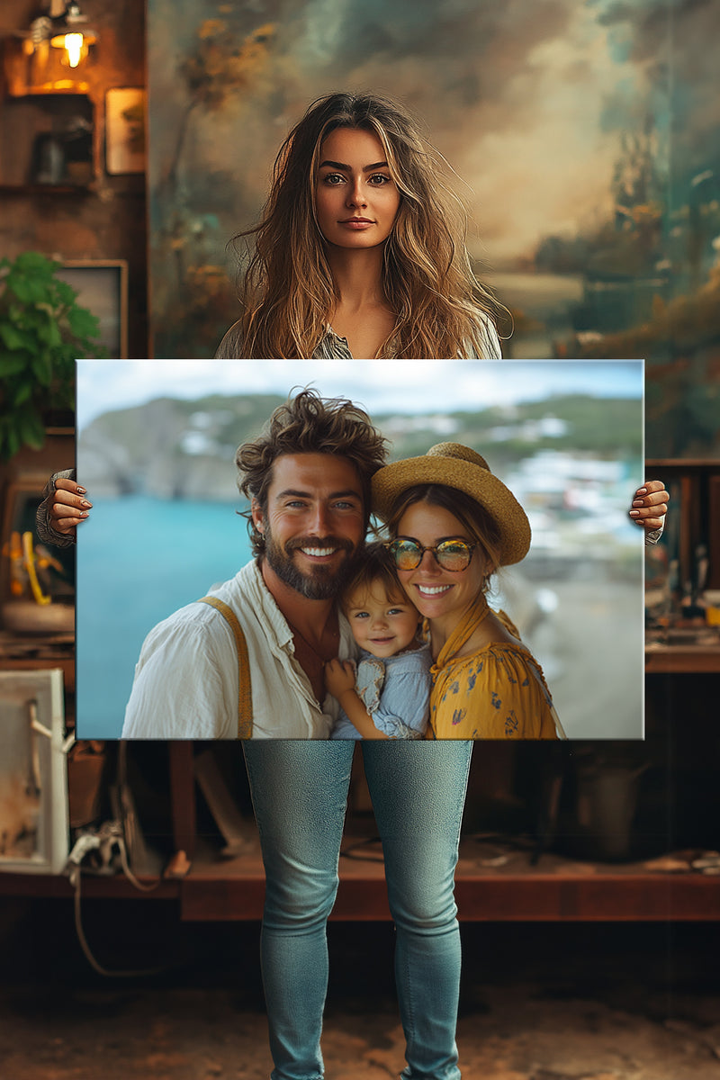 90x60cm photo on canvas